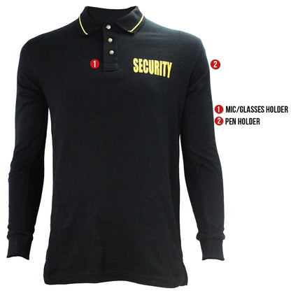Stars Uniform Security Long Sleeve Polo - Detail View 7