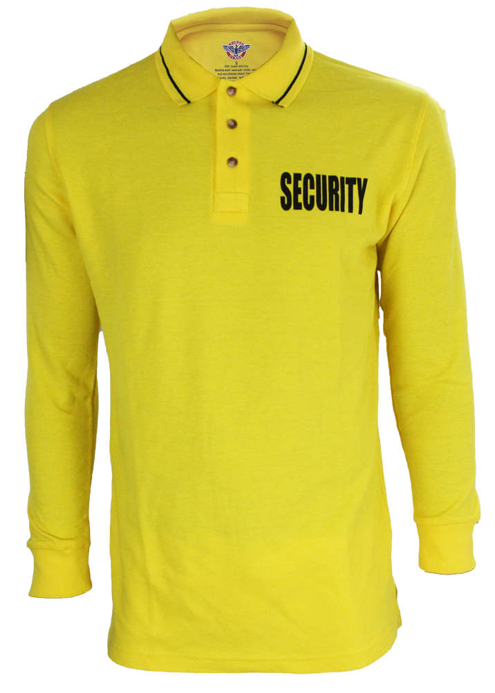 Stars Uniform Security Long Sleeve Polo - Detail View 90