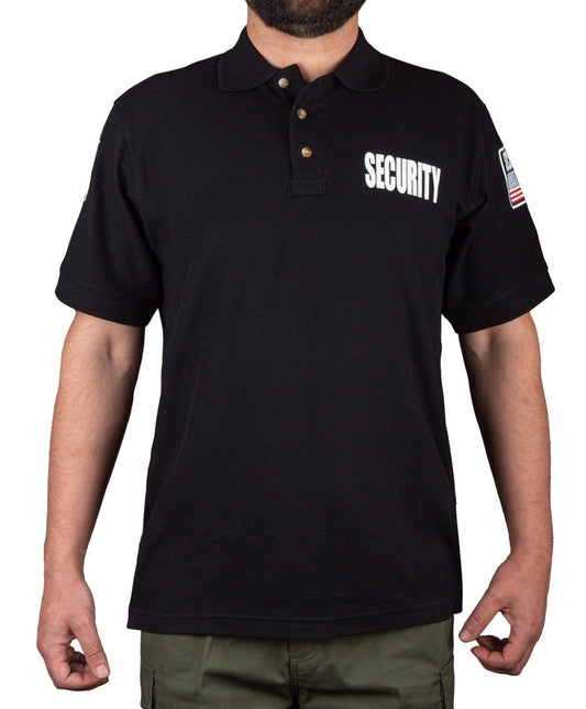 Stars Uniform Security Polo with USA Flag - Primary View