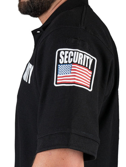 Stars Uniform Security Polo with USA Flag - Detail View 2