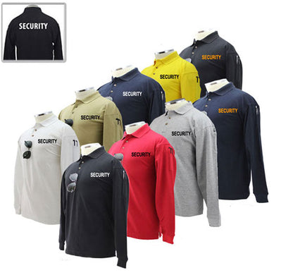 Stars Uniform Security Poly Cotton Tactical Long Sleeve Polo Shirt - Primary View