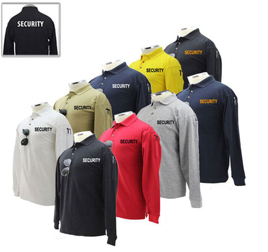Stars Uniform Security Poly Cotton Tactical Long Sleeve Polo Shirt - Primary View