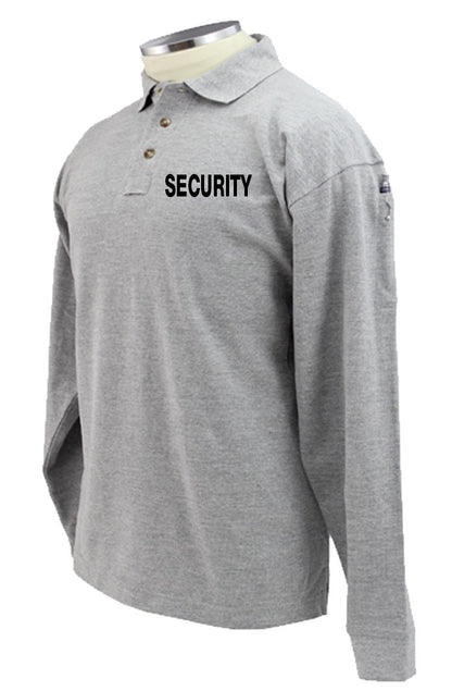 Stars Uniform Security Poly Cotton Tactical Long Sleeve Polo Shirt - Detail View 8