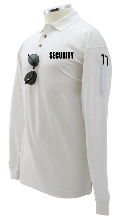Stars Uniform Security Poly Cotton Tactical Long Sleeve Polo Shirt - Alternate View