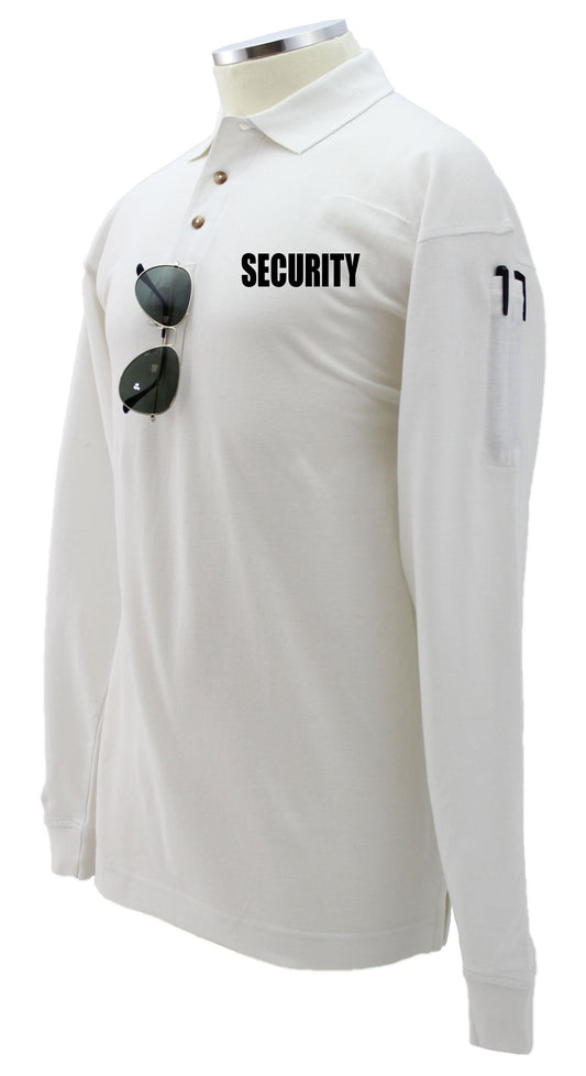 Stars Uniform Security Poly Cotton Tactical Long Sleeve Polo Shirt - Alternate View