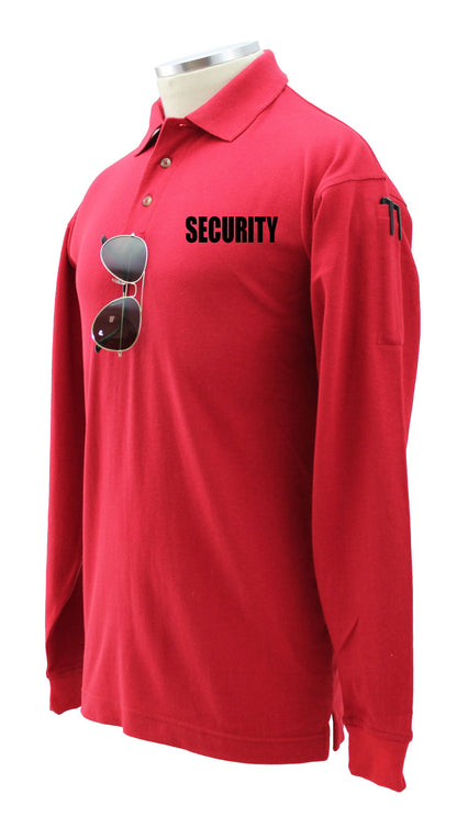 Stars Uniform Security Poly Cotton Tactical Long Sleeve Polo Shirt - Detail View 3