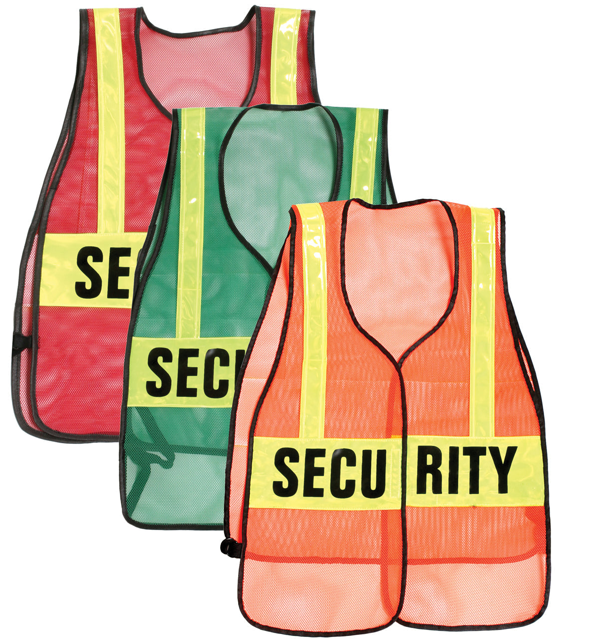 Stars Uniform Security Reflective Vest (Red, Orange, Green) - Primary View