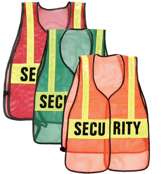 Stars Uniform Security Reflective Vest (Red, Orange, Green) - Primary View