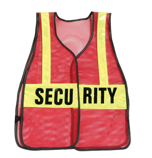 Stars Uniform Security Reflective Vest (Red, Orange, Green) - Alternate View