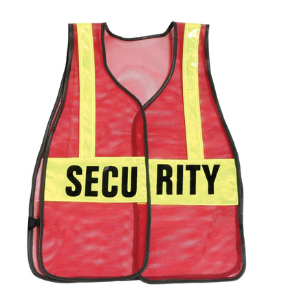 Stars Uniform Security Reflective Vest (Red, Orange, Green)