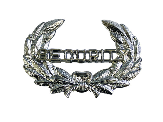 Stars Uniform Security Silver Hat Badge - Primary View