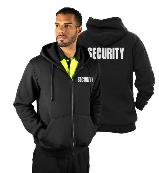 Stars Uniform Security Zippered Hoodie Sweater - Primary View
