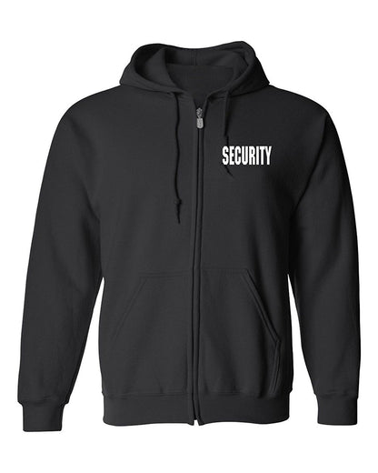 Stars Uniform Security Zippered Hoodie Sweater - Alternate View