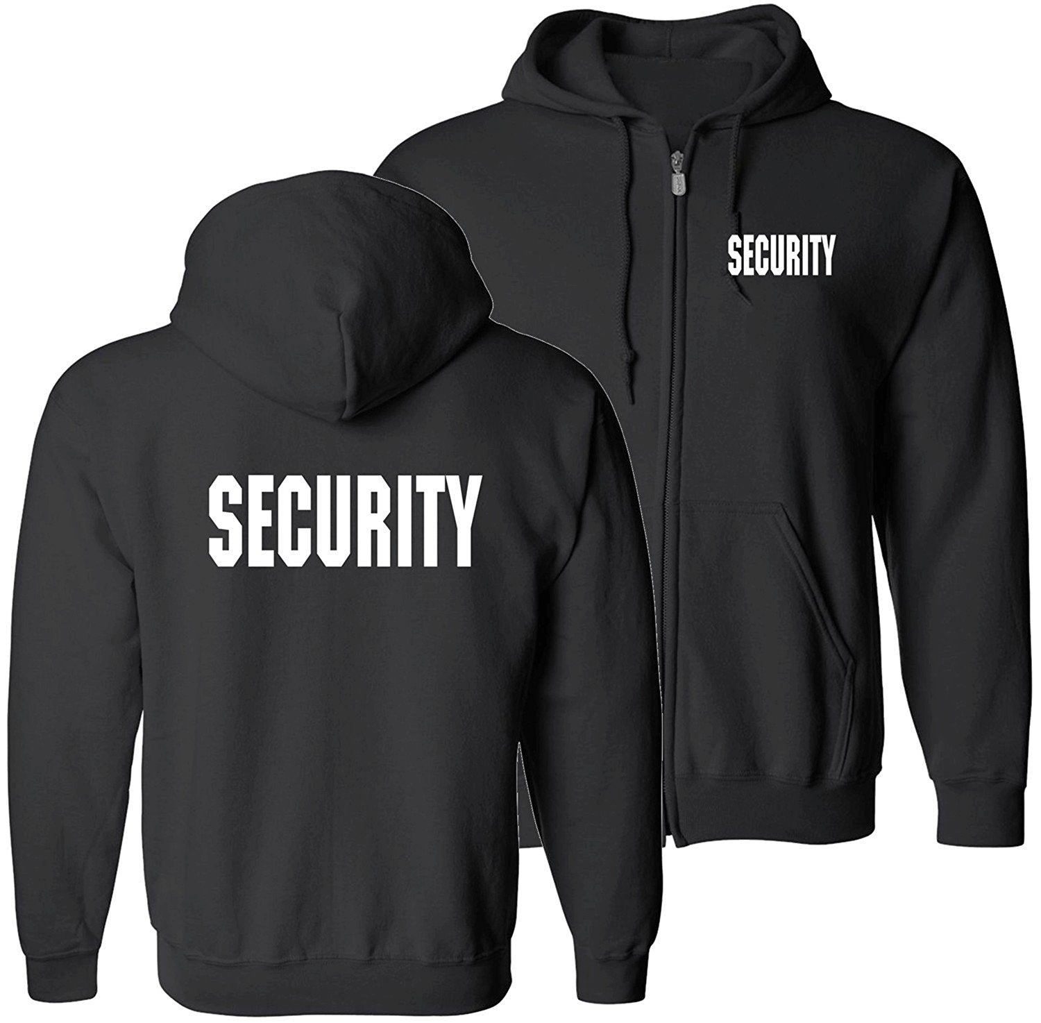 Stars Uniform Security Zippered Hoodie Sweater - Detail View 1