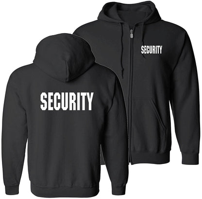 Stars Uniform Security Zippered Hoodie Sweater - Detail View 1