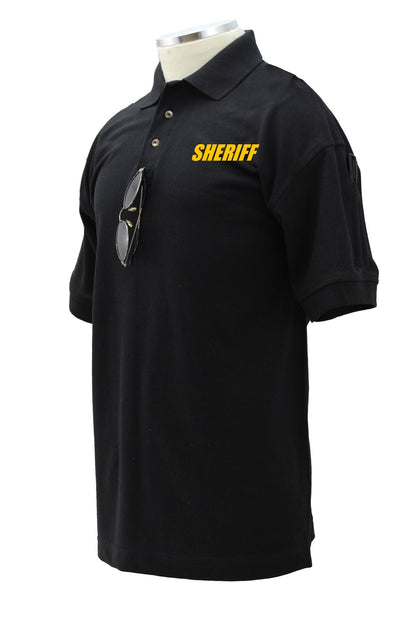 Stars Uniform Sheriff Poly/Cotton Tactical Short Sleeve Polo Shirts - Detail View 17
