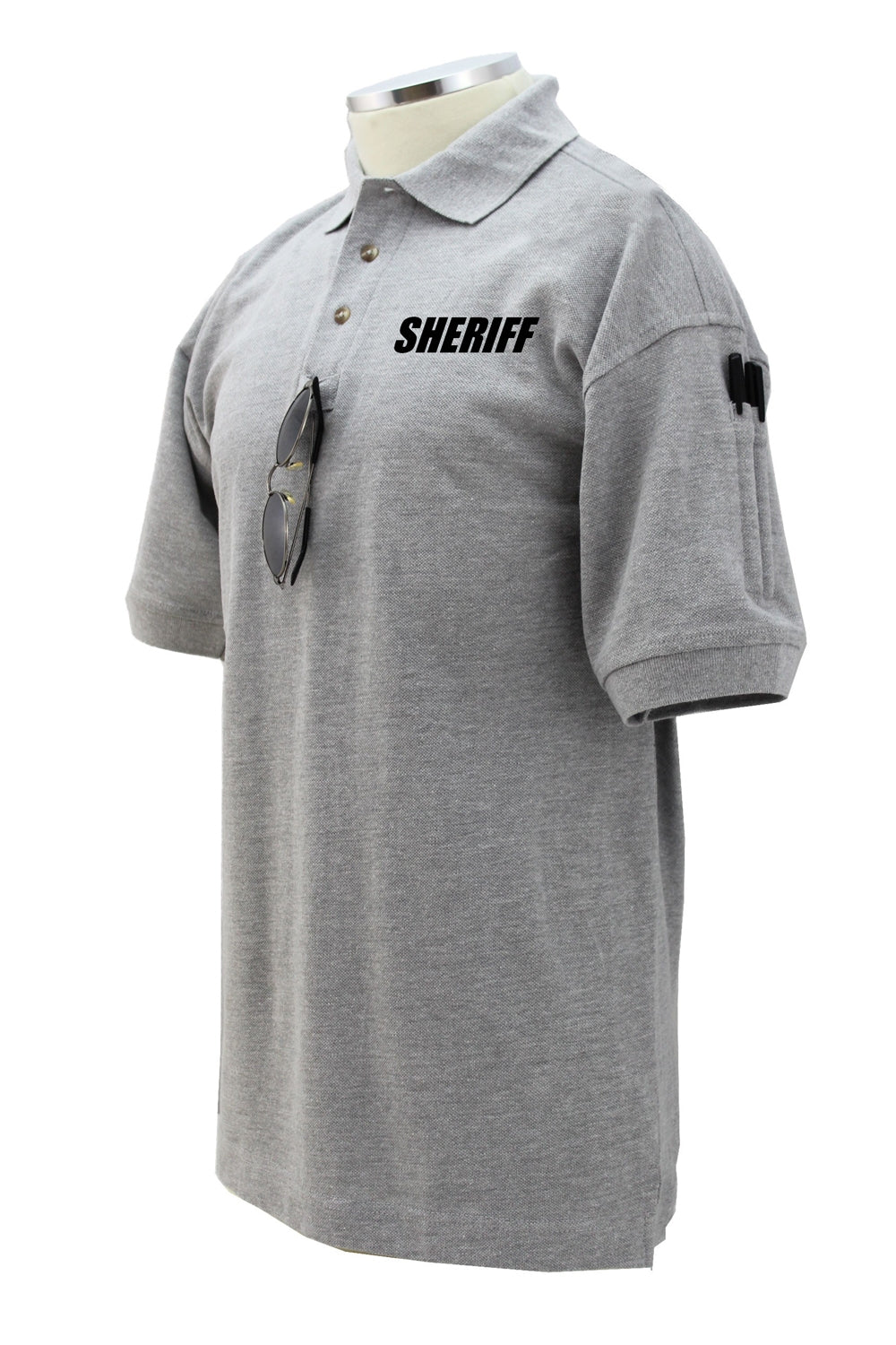 Stars Uniform Sheriff Poly/Cotton Tactical Short Sleeve Polo Shirts - Detail View 46