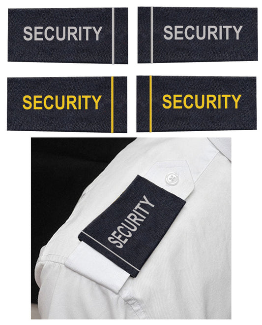 Stars Uniform Slip-On Security Epaulets for Shirts & Jackets (Pair) - Primary View