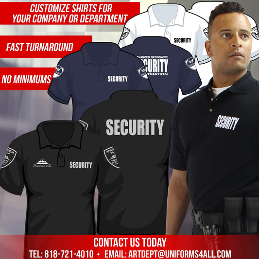 Stars Uniform Staff Poly/Cotton Tactical Short Sleeve Polo Shirts - Alternate View
