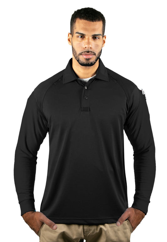 Stars Uniform Tactical Jersey Knit Long Sleeve Polo Shirt - Primary View