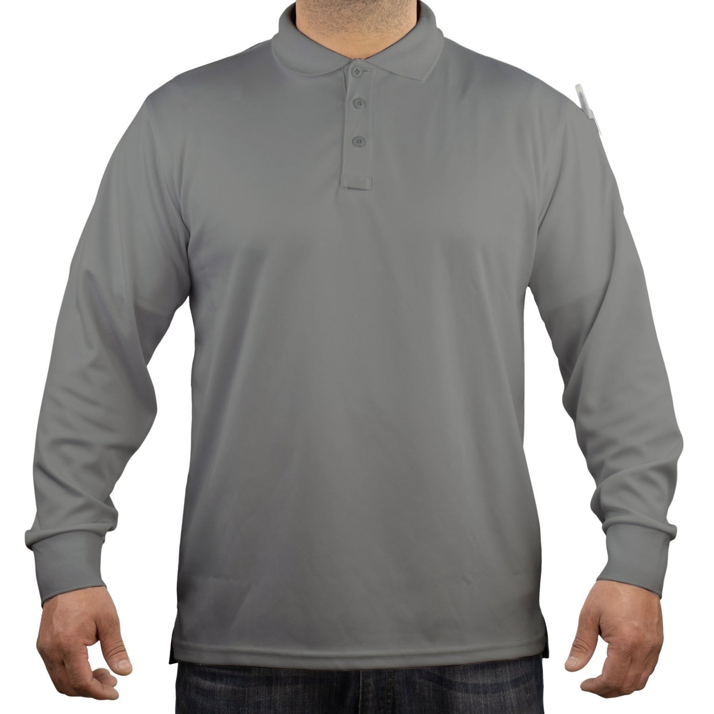 Stars Uniform Tactical Performance Long Sleeve Polo Shirt - Detail View 1
