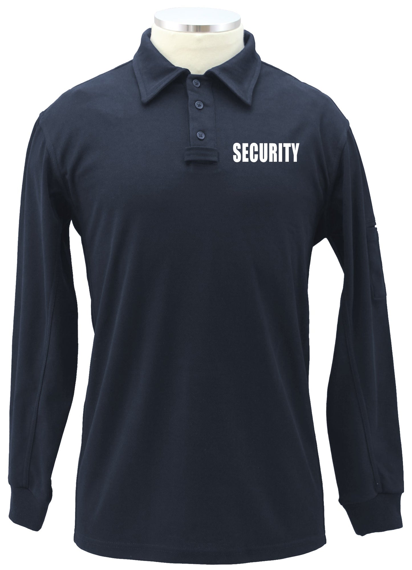 Stars Uniform Tactical Performance Long Sleeves Polo Shirt With ID - Detail View 1