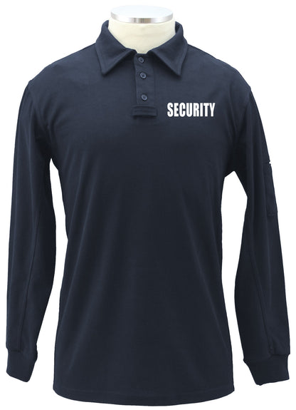 Stars Uniform Tactical Performance Long Sleeves Polo Shirt With ID - Detail View 1