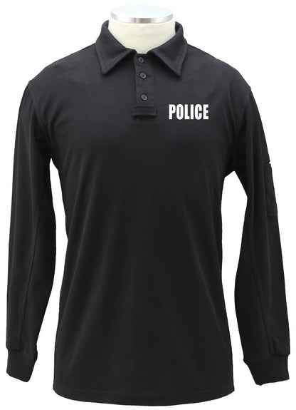 Stars Uniform Tactical Performance Long Sleeves Polo Shirt With ID - Detail View 3
