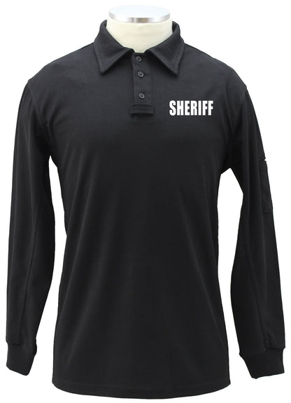 Stars Uniform Tactical Performance Long Sleeves Polo Shirt With ID - Detail View 6