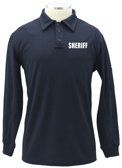 Stars Uniform Tactical Performance Long Sleeves Polo Shirt With ID - Detail View 7