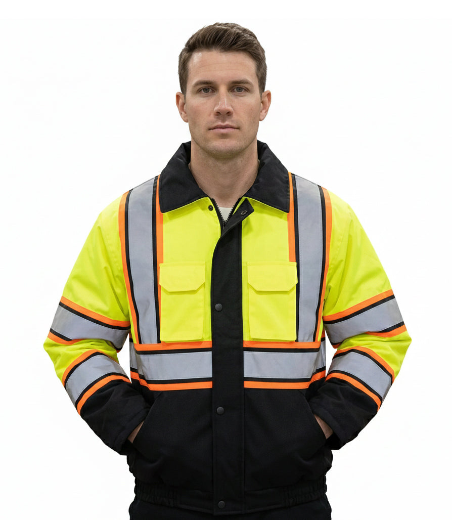 Stars Uniform Tri Color Reflective Jacket and Vest Combo - Primary View