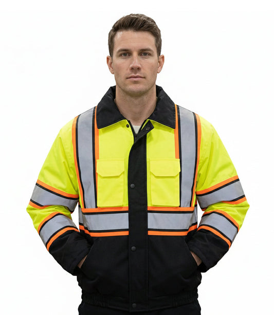 Stars Uniform Tri Color Reflective Jacket and Vest Combo - Primary View