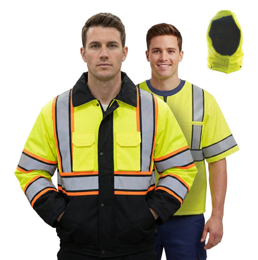 Stars Uniform Tri Color Reflective Jacket and Vest Combo - Alternate View