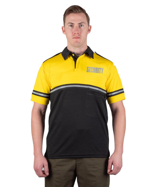 Stars Uniform Two Tone Bike Patrol Shirt with Zipper Pocket with Reflective Security ID - Primary View