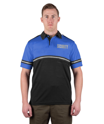 Stars Uniform Two Tone Bike Patrol Shirt with Zipper Pocket with Reflective Security ID - Detail View 14