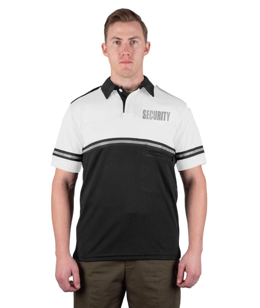 Stars Uniform Two Tone Bike Patrol Shirt with Zipper Pocket with Reflective Security ID - Alternate View