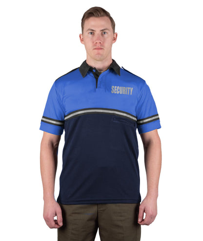 Stars Uniform Two Tone Bike Patrol Shirt with Zipper Pocket with Reflective Security ID - Detail View 29