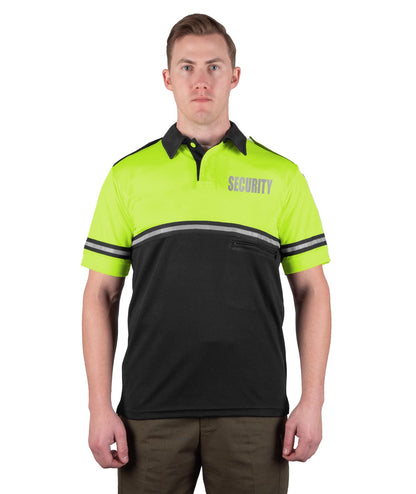 Stars Uniform Two Tone Bike Patrol Shirt with Zipper Pocket with Reflective Security ID - Detail View 39