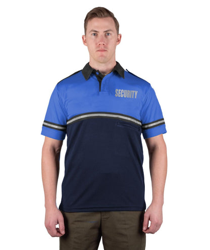 Stars Uniform Two Tone Bike Patrol Shirt with Zipper Pocket with Reflective Security ID - Detail View 3
