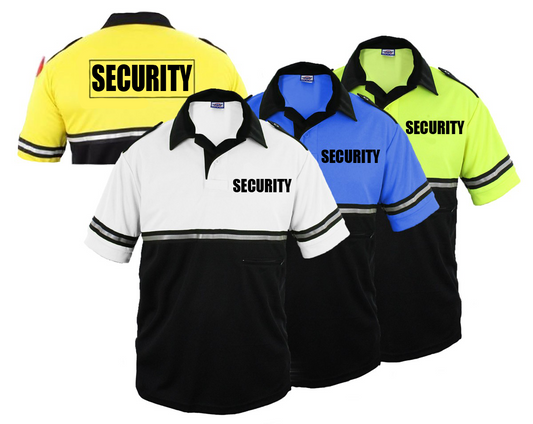 Stars Uniform Two Tone Bike Patrol Shirt with Zipper Pocket with Security ID - Primary View