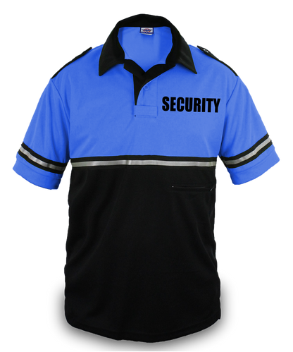 Stars Uniform Two Tone Bike Patrol Shirt with Zipper Pocket with Security ID - Detail View 16