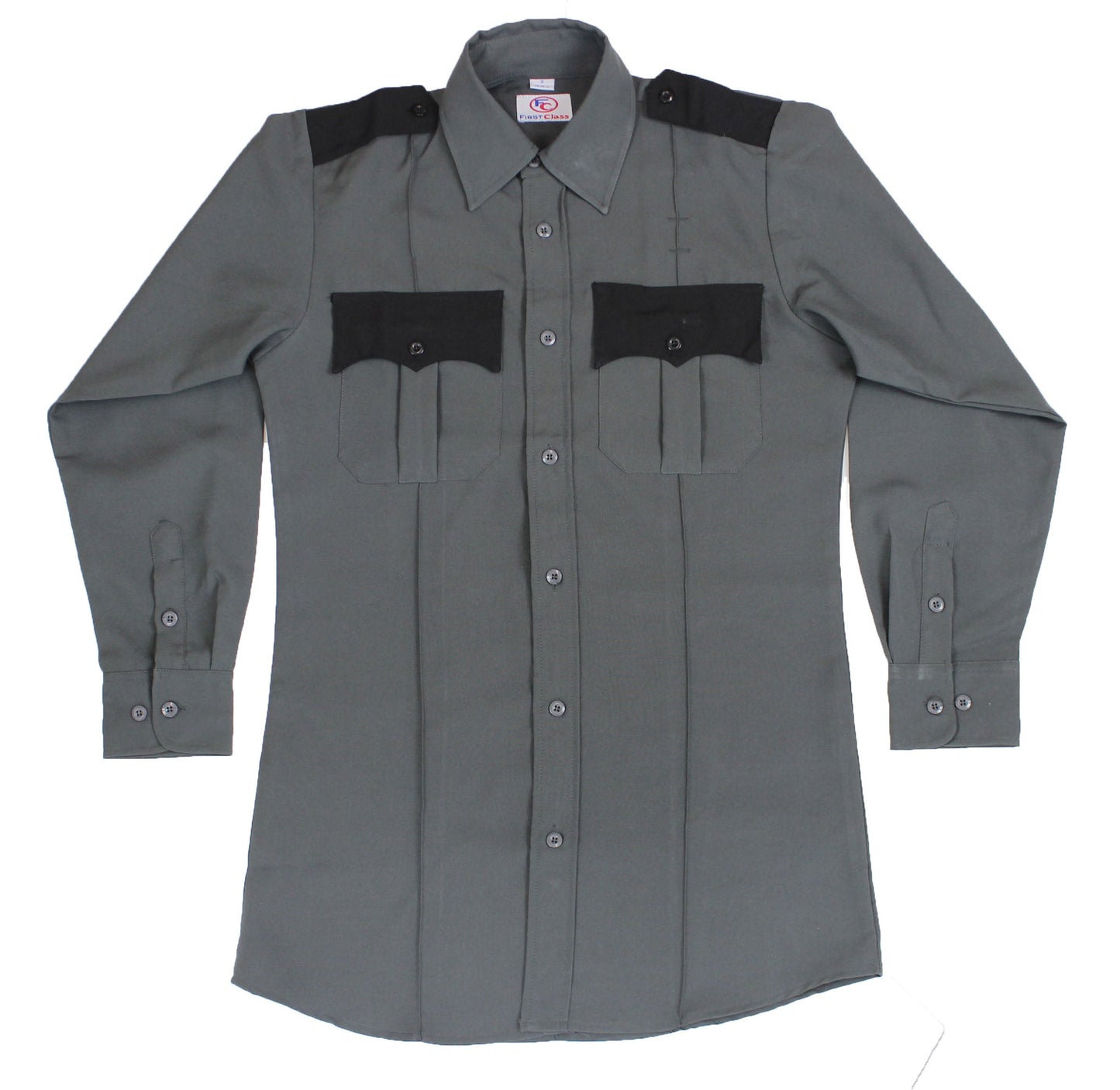 Stars Uniform Two Tone Long Sleeve Uniform Shirt - Detail View 11