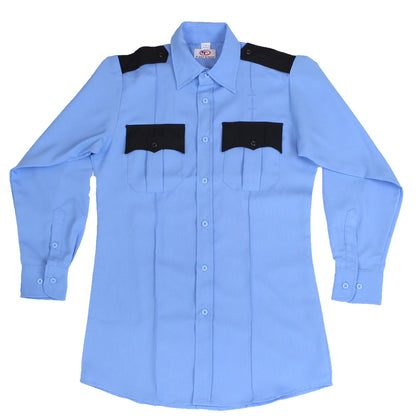 Stars Uniform Two Tone Long Sleeve Uniform Shirt - Detail View 18