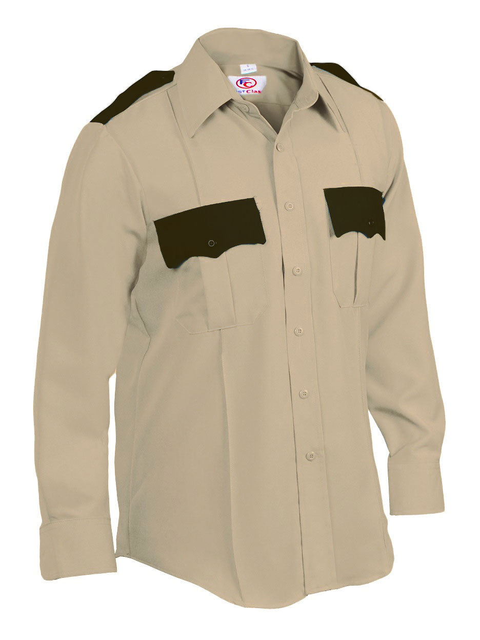 Stars Uniform Two Tone Long Sleeve Uniform Shirt - Detail View 37
