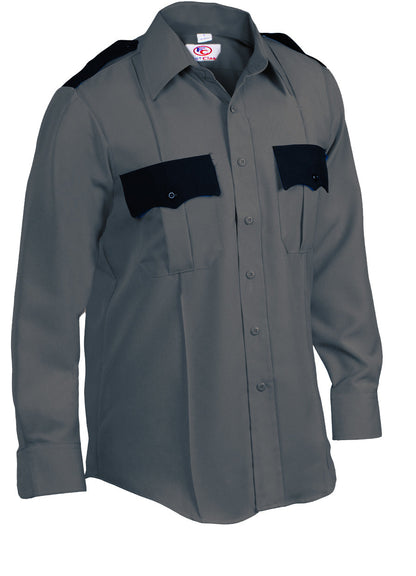 Stars Uniform Two Tone Long Sleeve Uniform Shirt - Detail View 4
