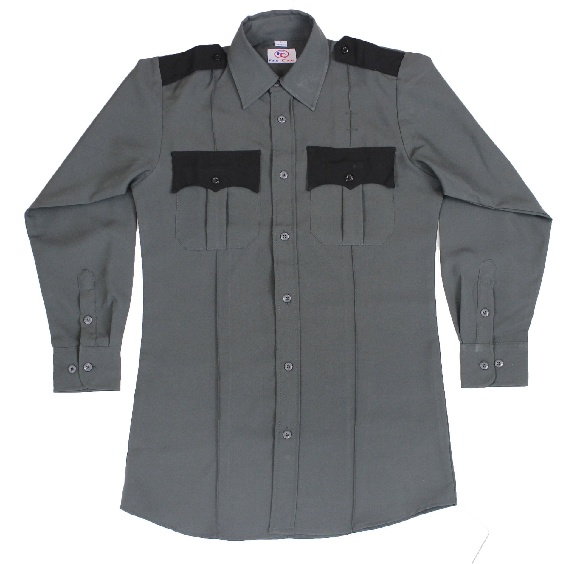 Stars Uniform Two Tone Long Sleeve Uniform Shirt - Detail View 6