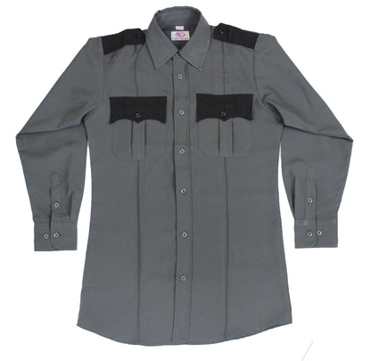 Stars Uniform Two Tone Long Sleeve Uniform Shirt - Detail View 7