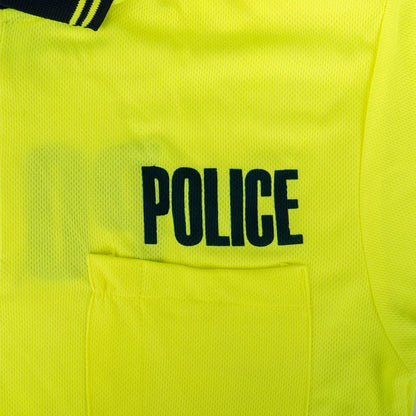 Stars Uniform Two Tone Polyester Polo Shirt with Reflective Stripes and ID - Detail View 15