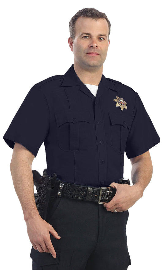 Stars Uniform Uniform shirt 65% Polyester & 35% Rayon Uniform Short Sleeve Shirts - Alternate View