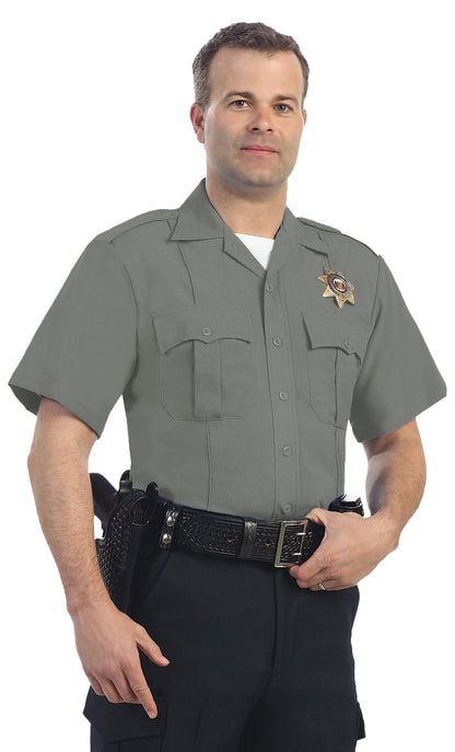 Stars Uniform Uniform shirt 65% Polyester & 35% Rayon Uniform Short Sleeve Shirts - Detail View 1